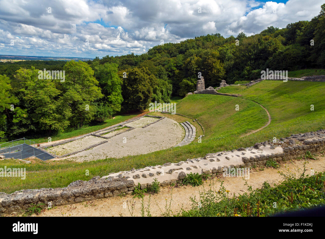 Gallo-römische Theater, Bouchards, St. Cybardeaux, Charente-Maritime, Frankreich Stockfoto