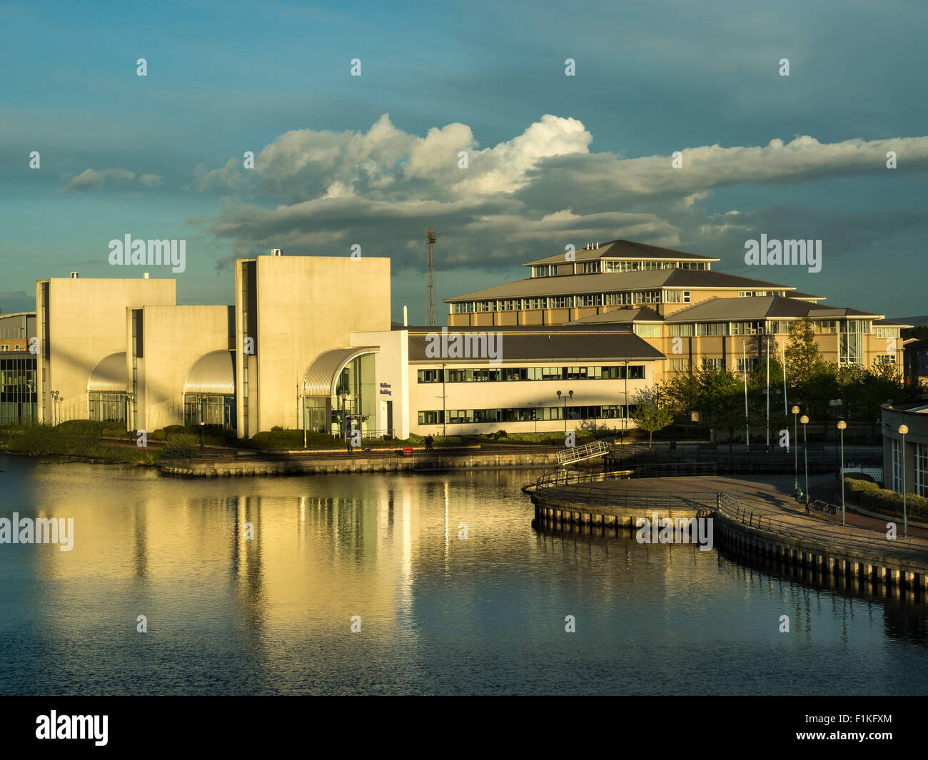 University of Durham Stockton on Tees Campus entlang des Flusses Tees, Cleveland Stockfoto