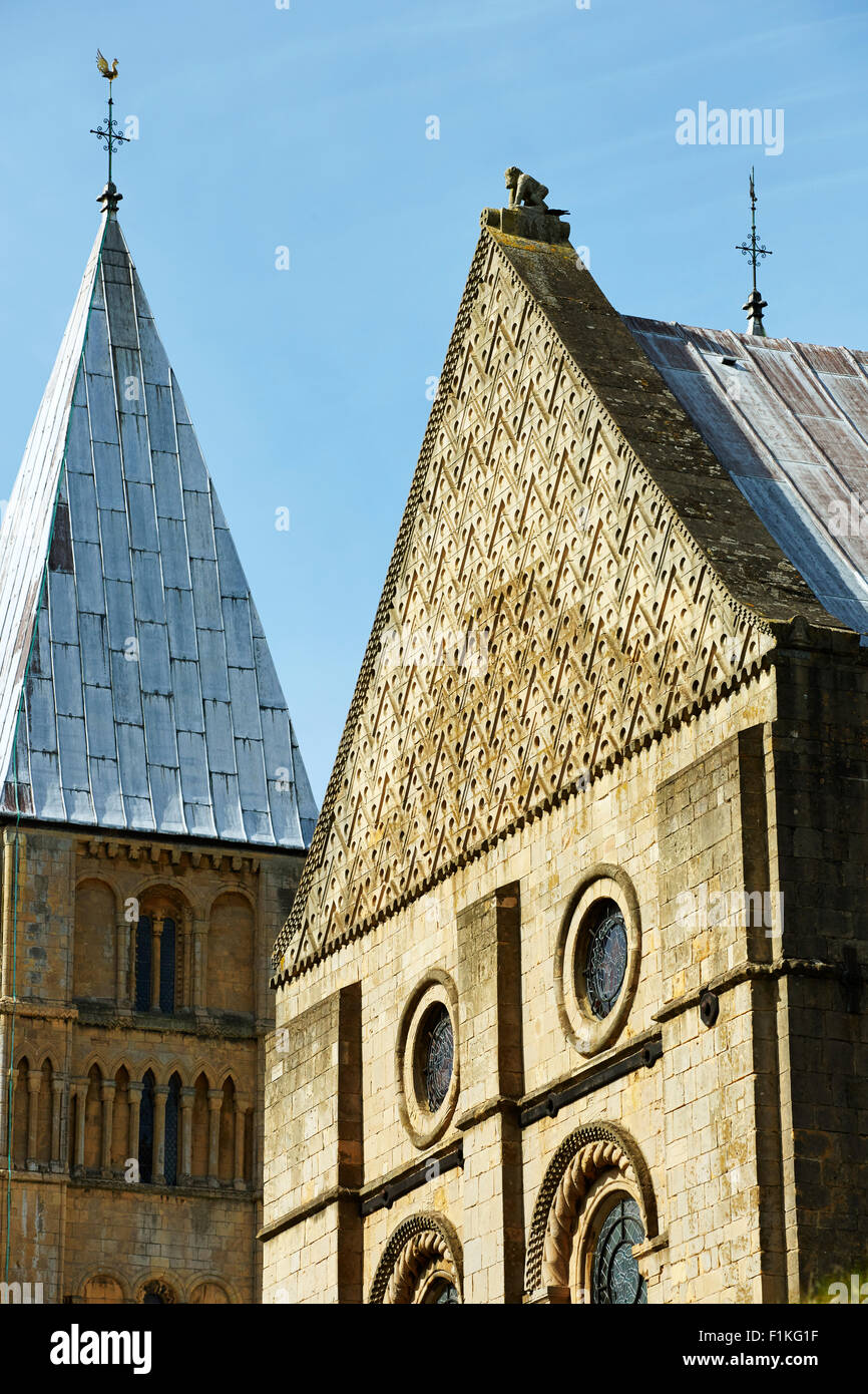Blick auf das Münster in Southwell, Nottinghamshire, England, UK. Stockfoto