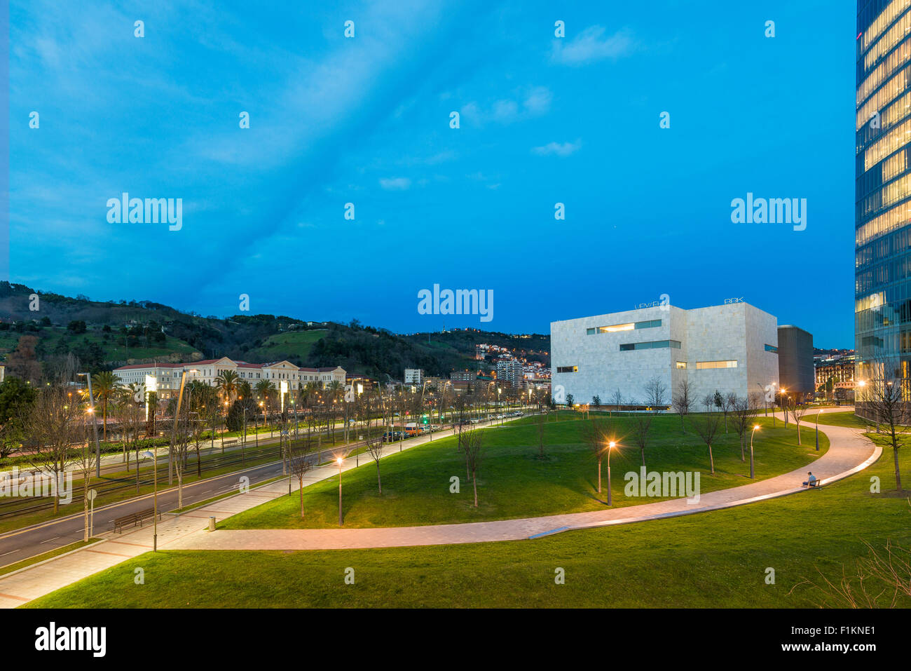 UPV Bibliothek und Universität von Deusto, Bilbao, Biskaya, Baskenland, Baskenland, Spanien, Europa Stockfoto