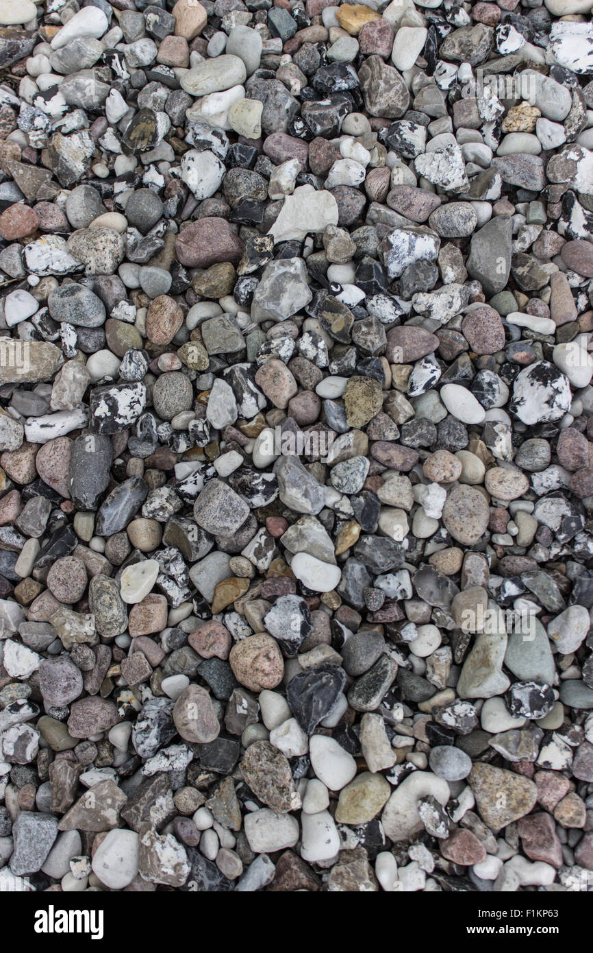 Hintergrund der grauen Kieseln Stockfoto