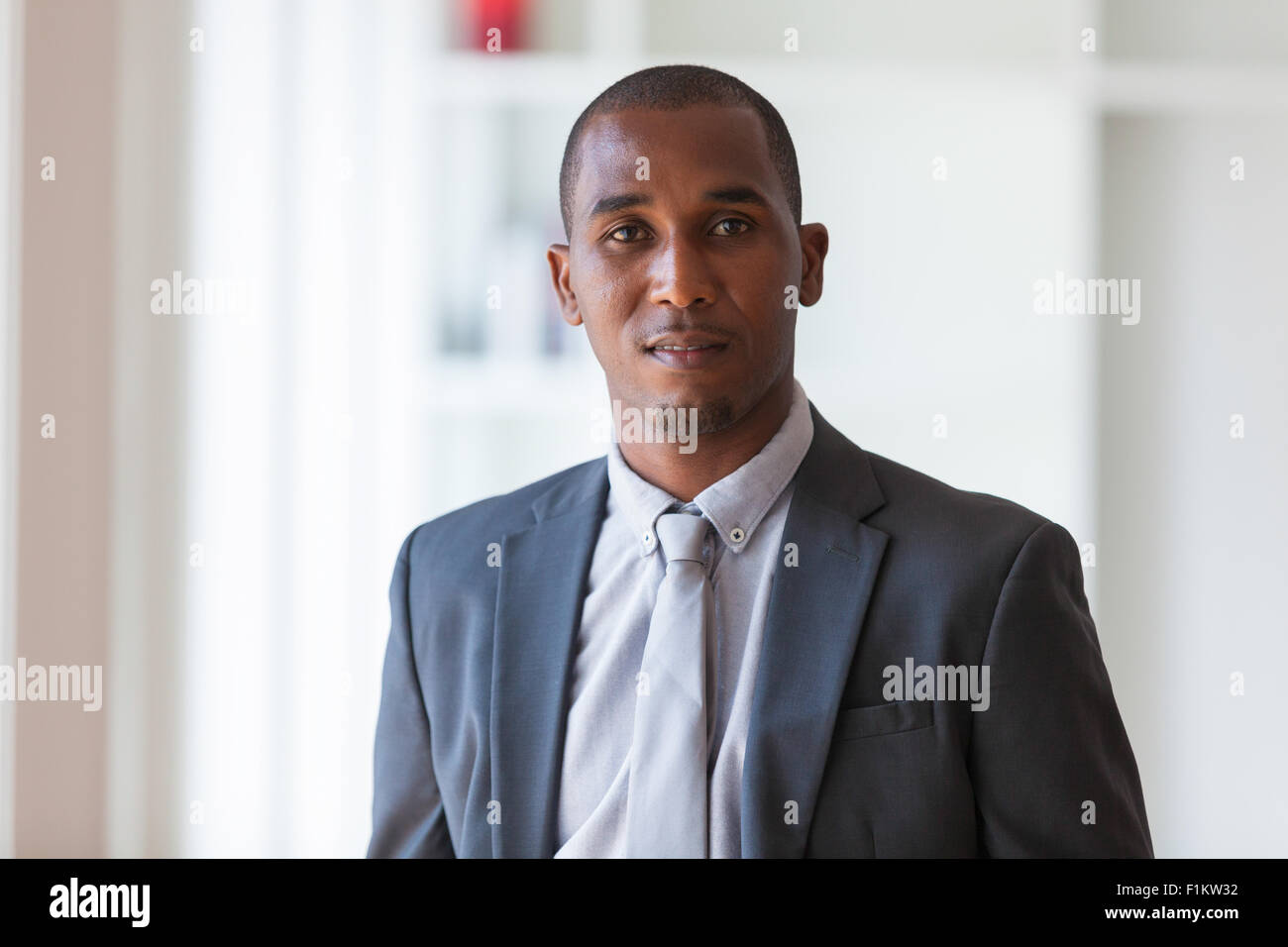 Afrikanische amerikanische Geschäftsmann - Menschen mit schwarzer Hautfarbe Stockfoto