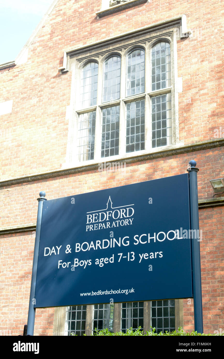 Bedford School - & Tag Internat für Jungen im Alter von 7-18 Zeichen in Bedford, Bedfordshire, England Stockfoto