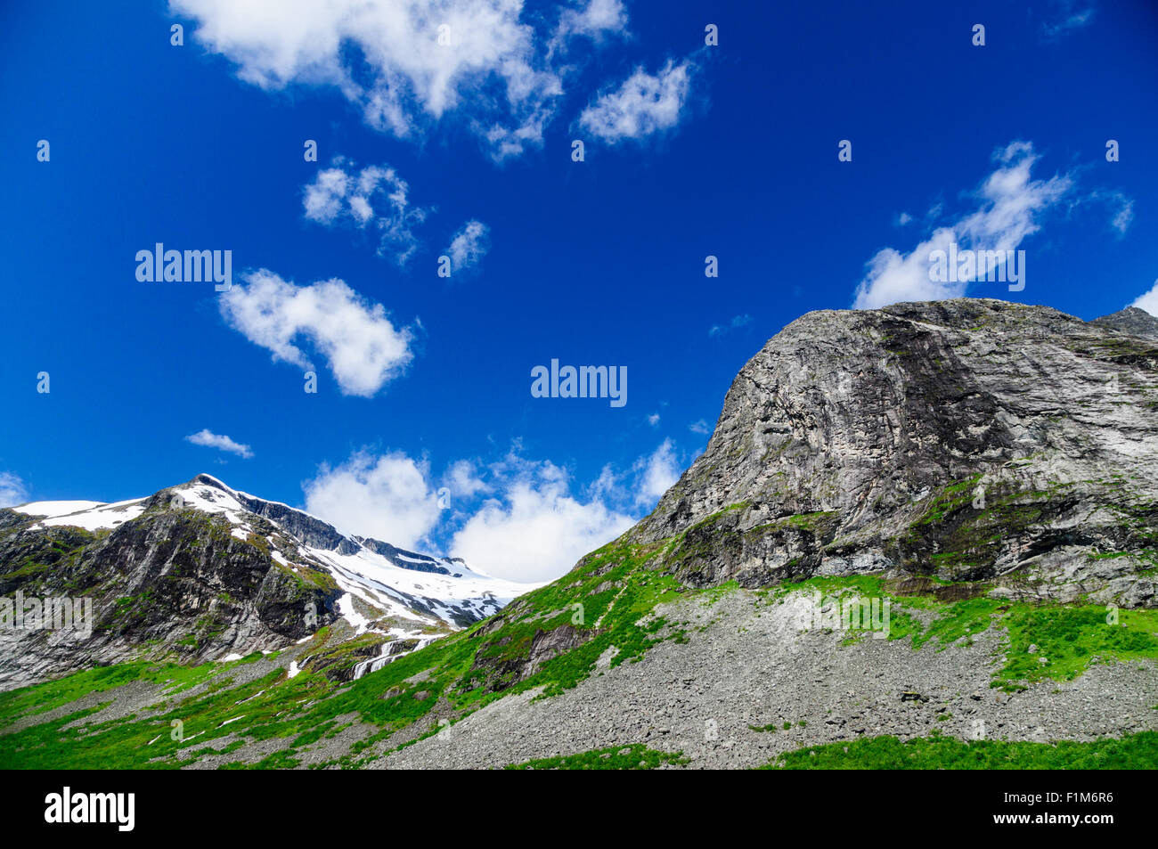 Norwegische Gebirge Ridge, Sommer Landschaft Stockfoto