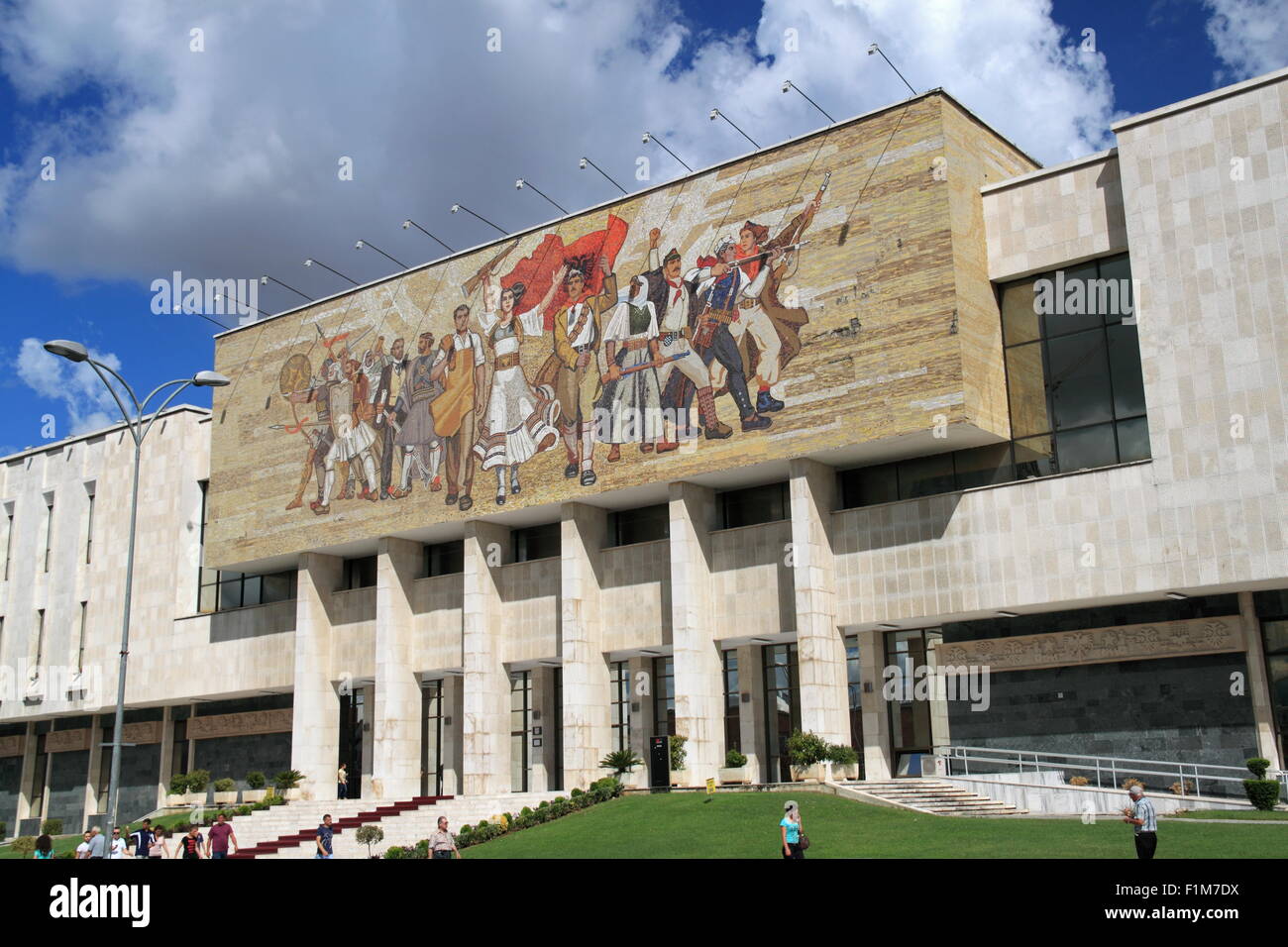 Nationales Historisches Museum, Skanderbeg-Platz, Tirana, Albanien, Balkan, Europa Stockfoto