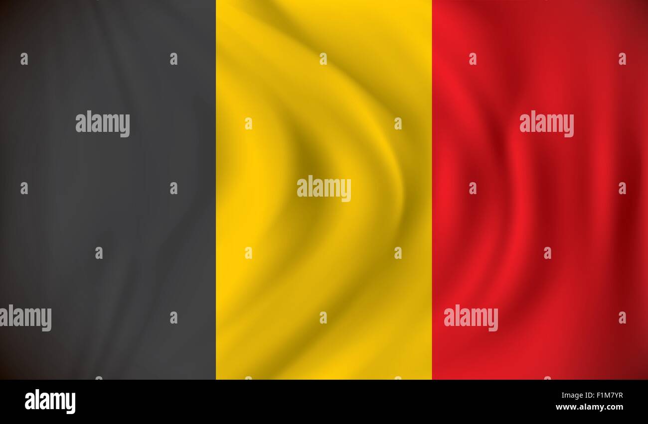 Flagge von Belgien - Vektor-illustration Stock Vektor