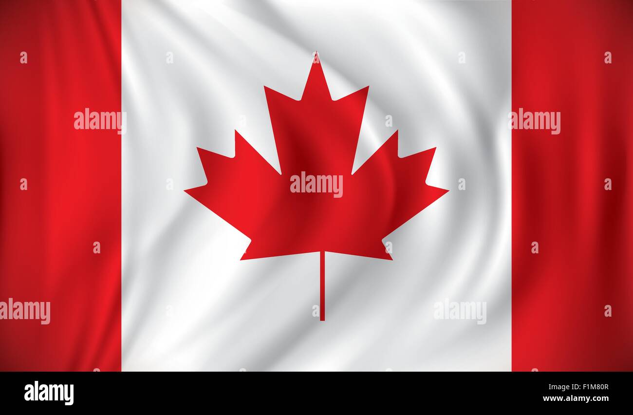 Flagge von Kanada - Vektor-illustration Stock Vektor
