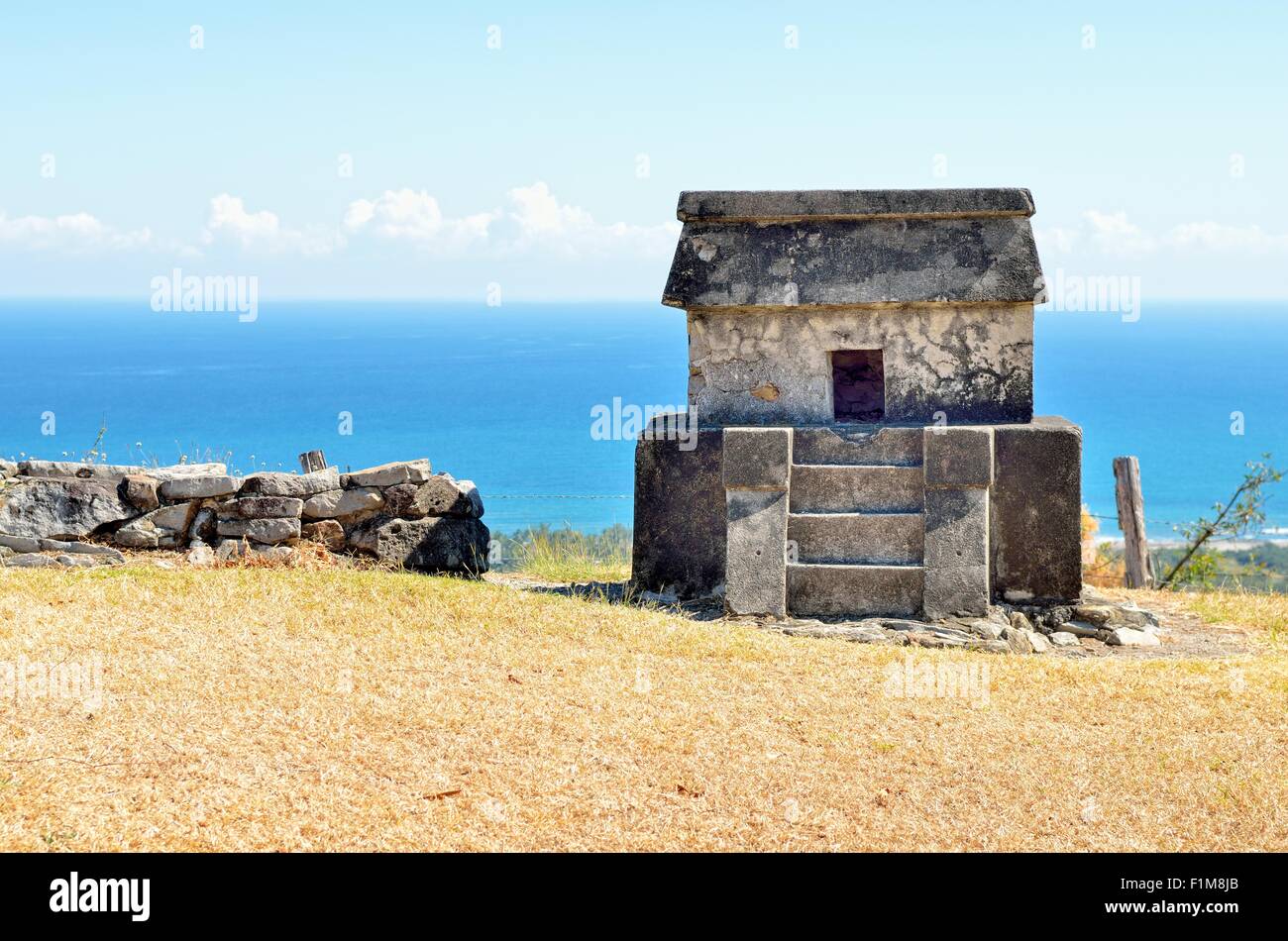 Titanic Grab, präkolumbianischen Friedhof Ausgrabungsstätte site Quiahuiztlan in Villa Rica unter Cerro de Los Metates Golf von Stockfoto