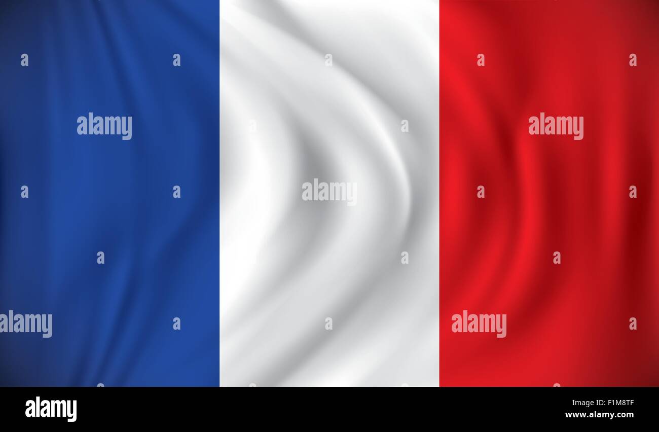 Flagge von Frankreich - Vektor-illustration Stock Vektor