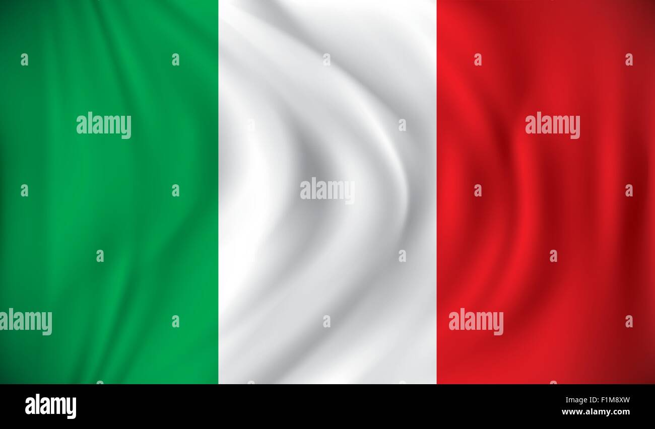 Flagge von Italien - Vektor-illustration Stock Vektor