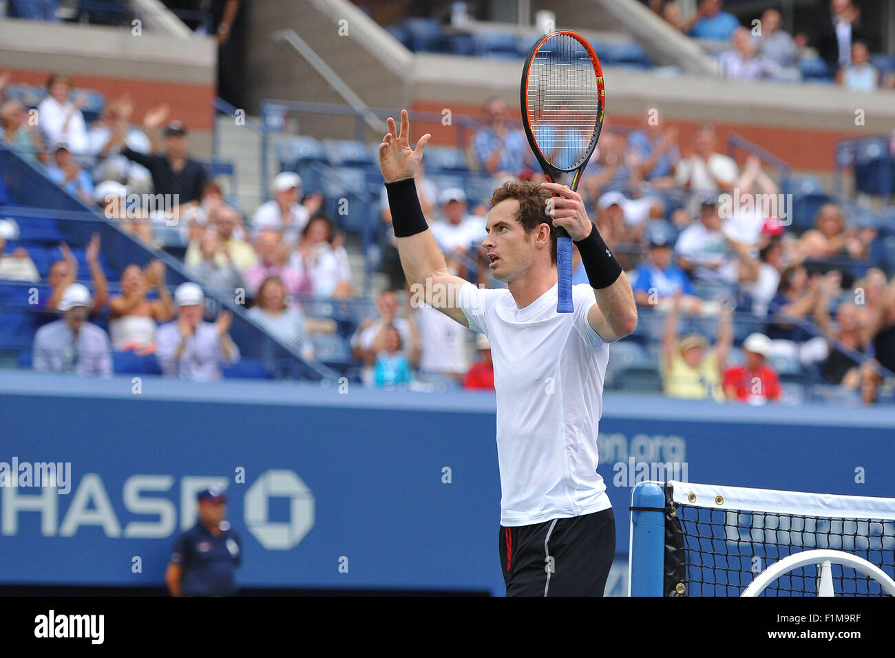 New York City, NY, USA. 03rd Sep 2015. USA US Open spielte Billie Jean King Tennis Center, Flushing Meadow NY. Andy Murray (GBR) Credit: Aktion Plus Sport/Alamy Live-Nachrichten Stockfoto