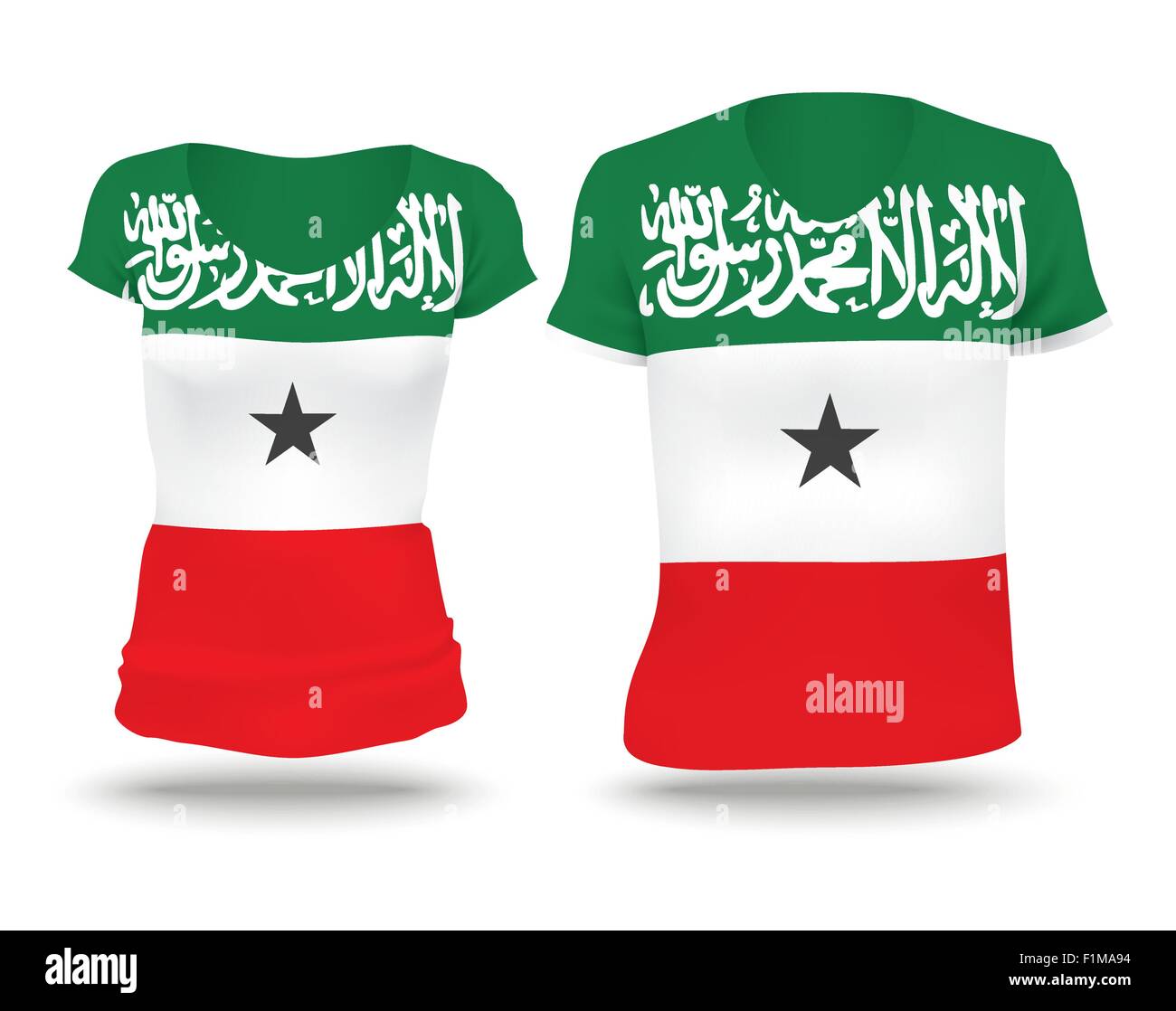 Flag-Shirt-Design von Somaliland - Vektor-illustration Stock Vektor