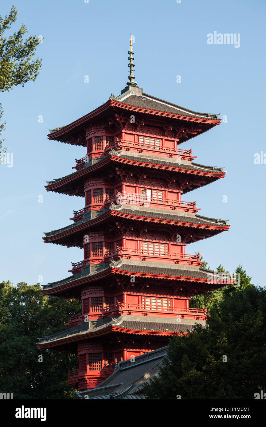 Japanischer Turm in Brüssel, Belgien Stockfoto