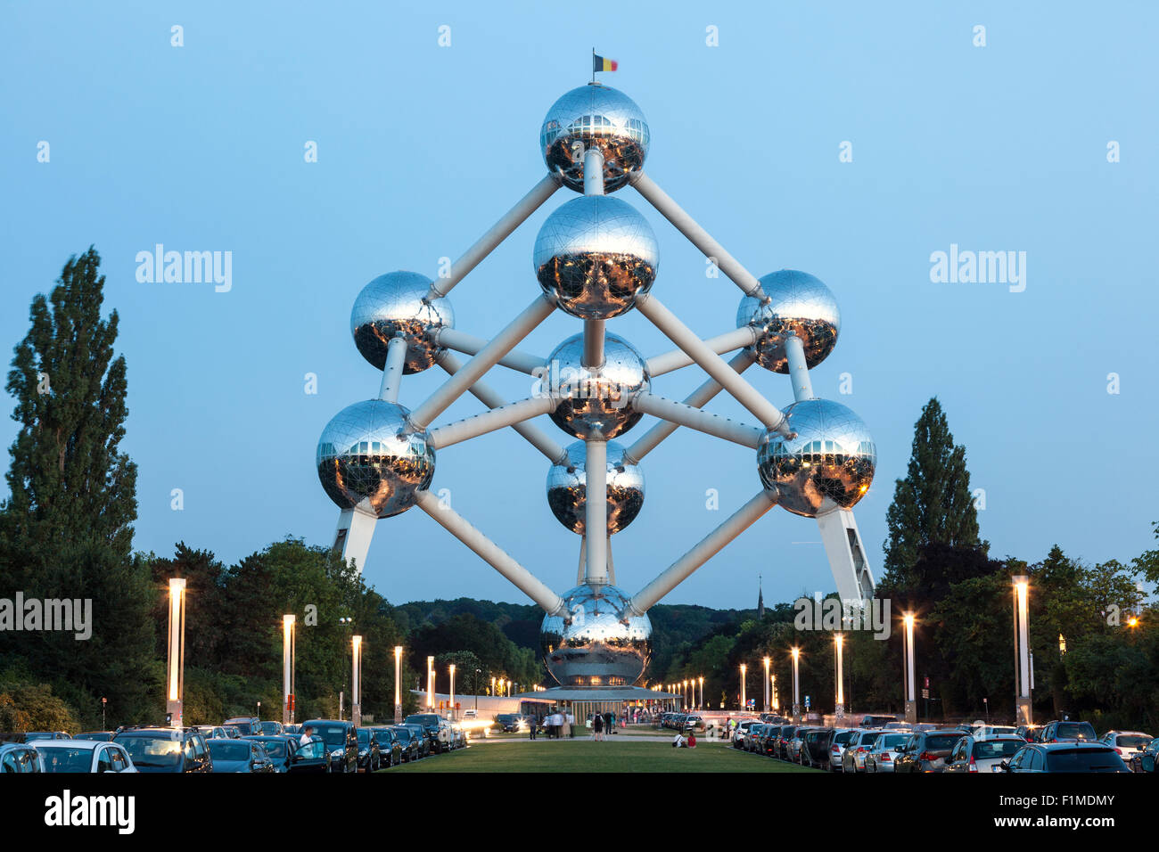 Das Atomium in Brüssel, Belgien Stockfoto