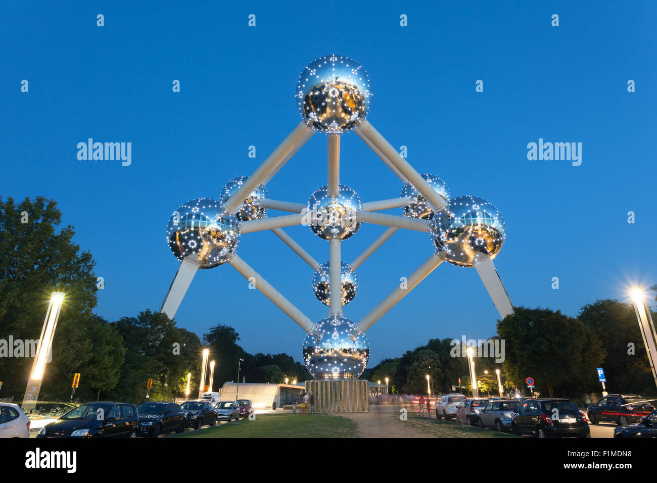 Das Atomium in Brüssel, Belgien Stockfoto