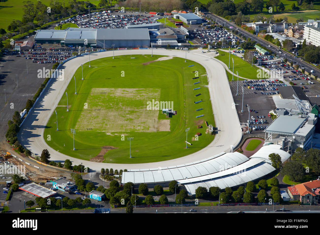 Alexandra Park Raceway, Auckland, Nordinsel, Neuseeland - Antenne Stockfoto
