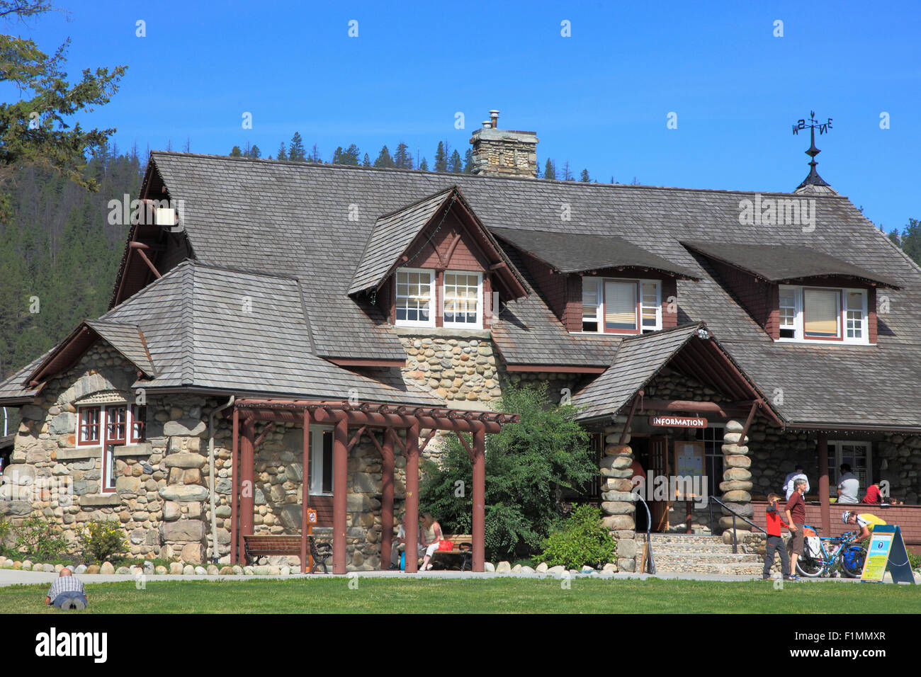 Kanada, Alberta, Jasper Stadt, Parks Kanada-Informations-Zentrum, Stockfoto