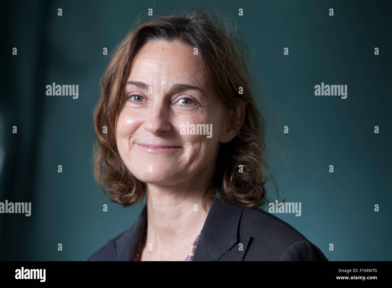 Sarah Winman, die britische Schauspielerin und Autorin an das Edinburgh International Book Festival 2015. Edinburgh, Schottland. 17. August 2015 Stockfoto