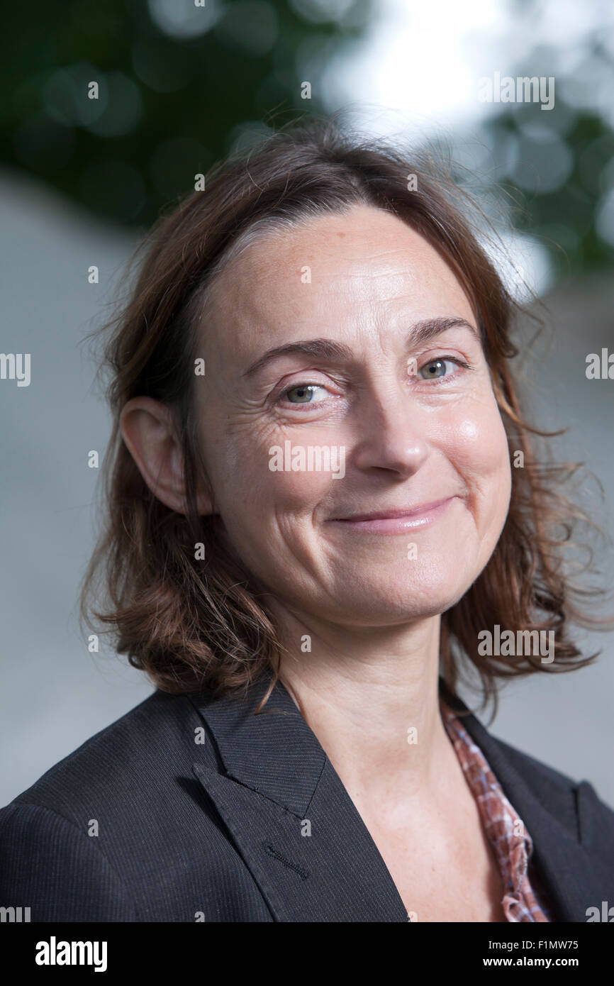 Sarah Winman, die britische Schauspielerin und Autorin an das Edinburgh International Book Festival 2015. Edinburgh, Schottland. 17. August 2015 Stockfoto