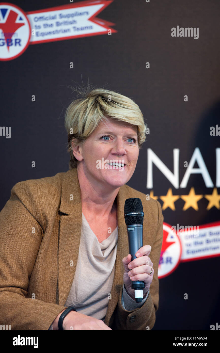 Stamford, Lincs, UK. 4. September 2015. Der Land Rover Burghley Horse Trials 2015 Clare Glatzenbildung Credit: Tim Scrivener/Alamy Live-Nachrichten Stockfoto