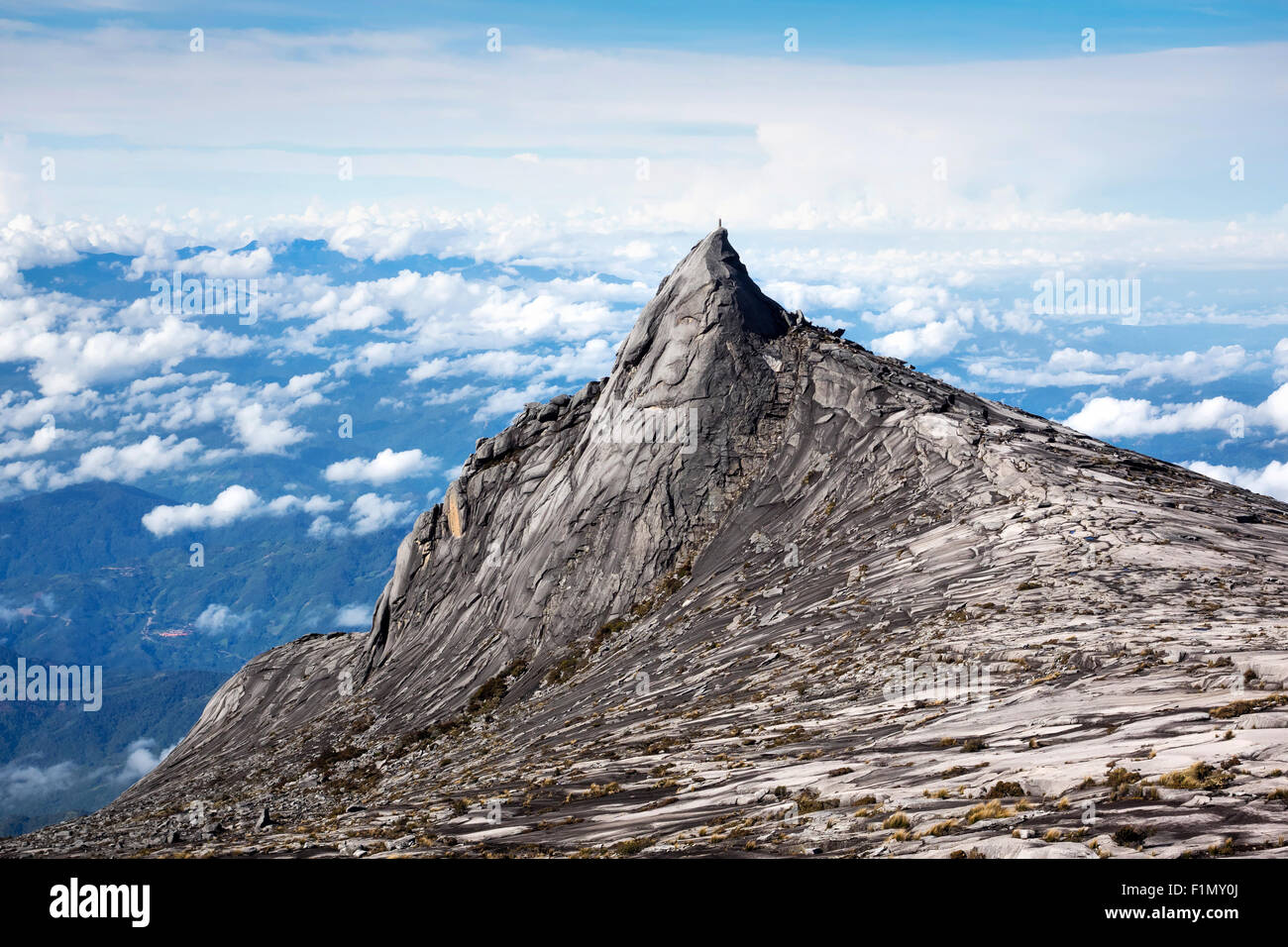 Mount Kinabalu, der höchste Gipfel in den malaiischen Archipel, Sabah, Ost-Malaysia. Stockfoto