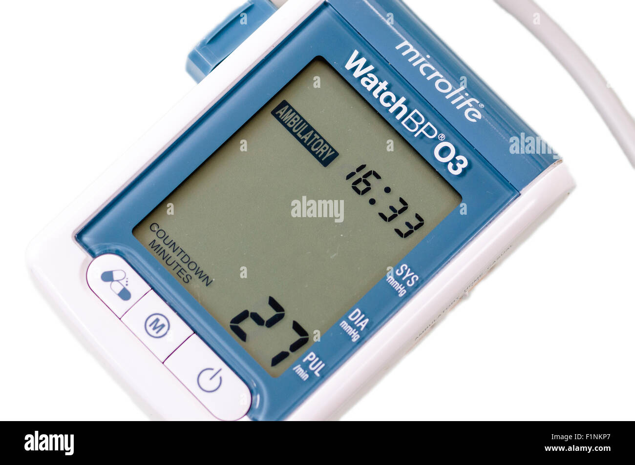 Ambulante Blutdruckmessgerät Microlife WatchBP03 Stockfoto
