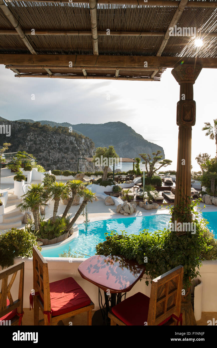Hotel Hacienda Na Xamena, Ibiza Stockfoto