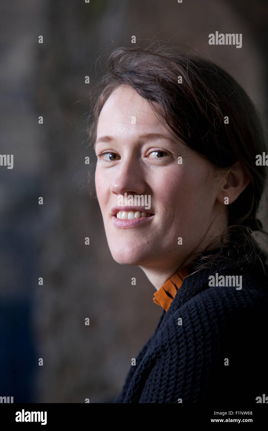 Anna Smaill, die New Zealand Dichter und Schriftsteller (Man Booker Prize nominiert), beim Edinburgh International Book Festival 2015. Edinburgh, Schottland. 22. August 2015 Stockfoto