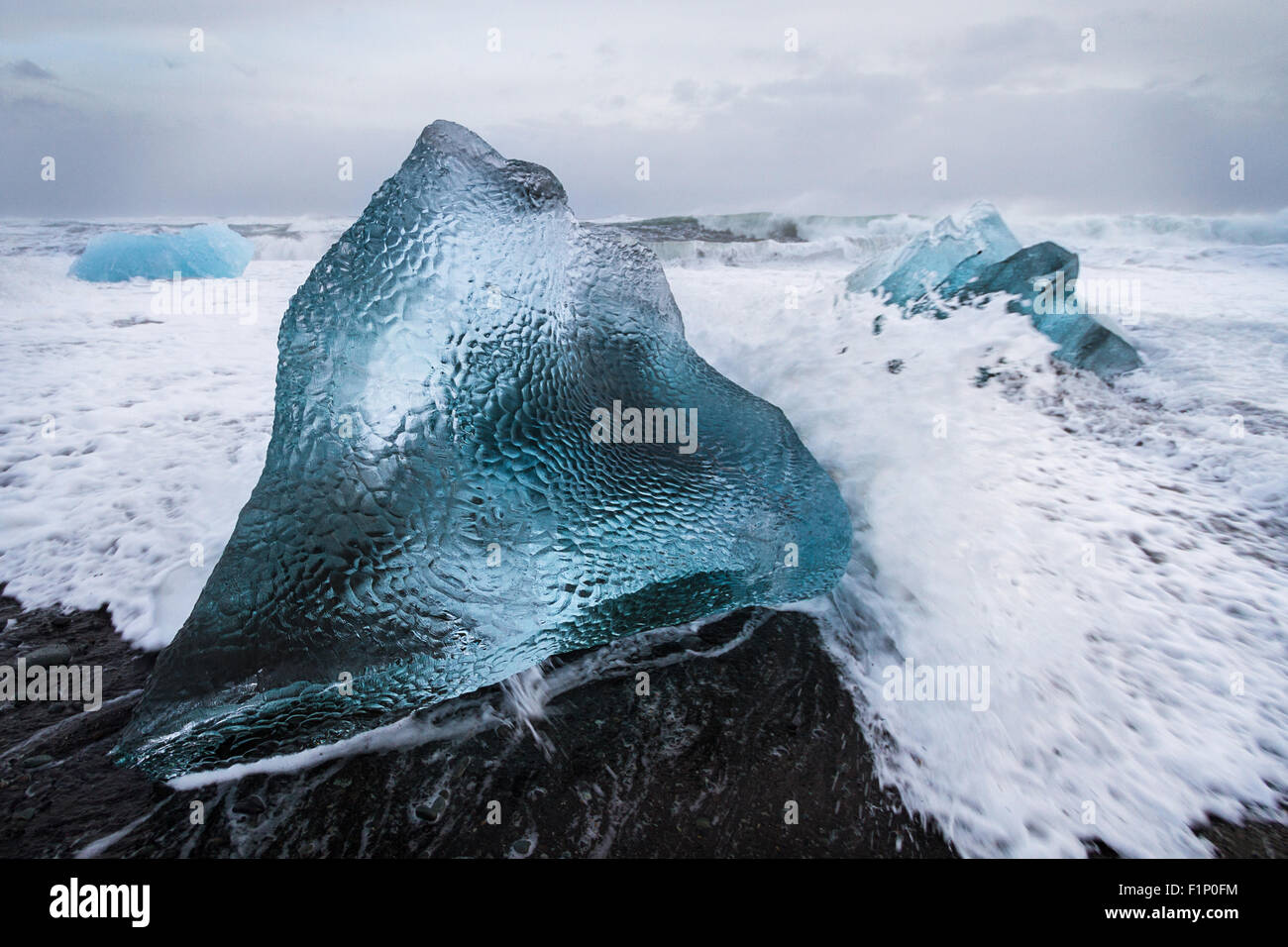 Eisige Welle Stockfoto