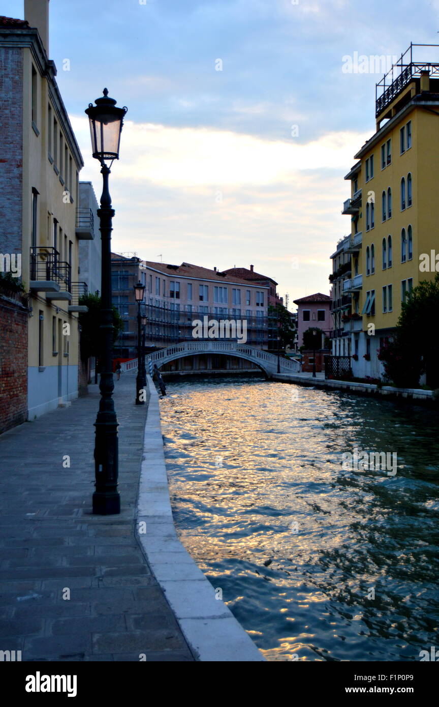 Venedig-Wasserstraße Stockfoto