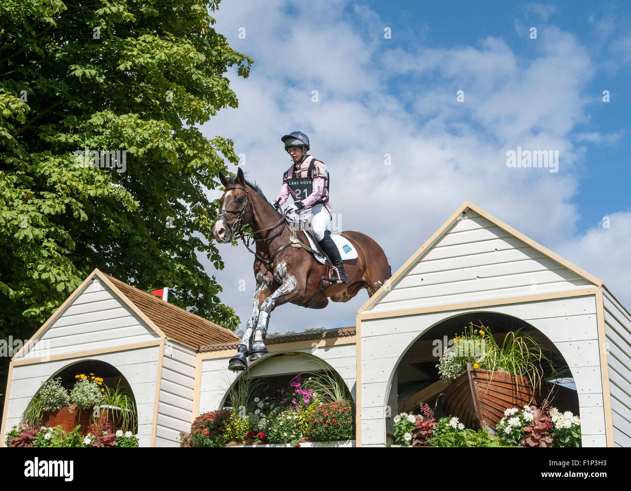 Stamford, Lincs, UK. 5. September 2015. Der Land Rover Burghley Horse Trials 2015 Credit: Stephen Bartholomäus/Alamy Live-Nachrichten Stockfoto