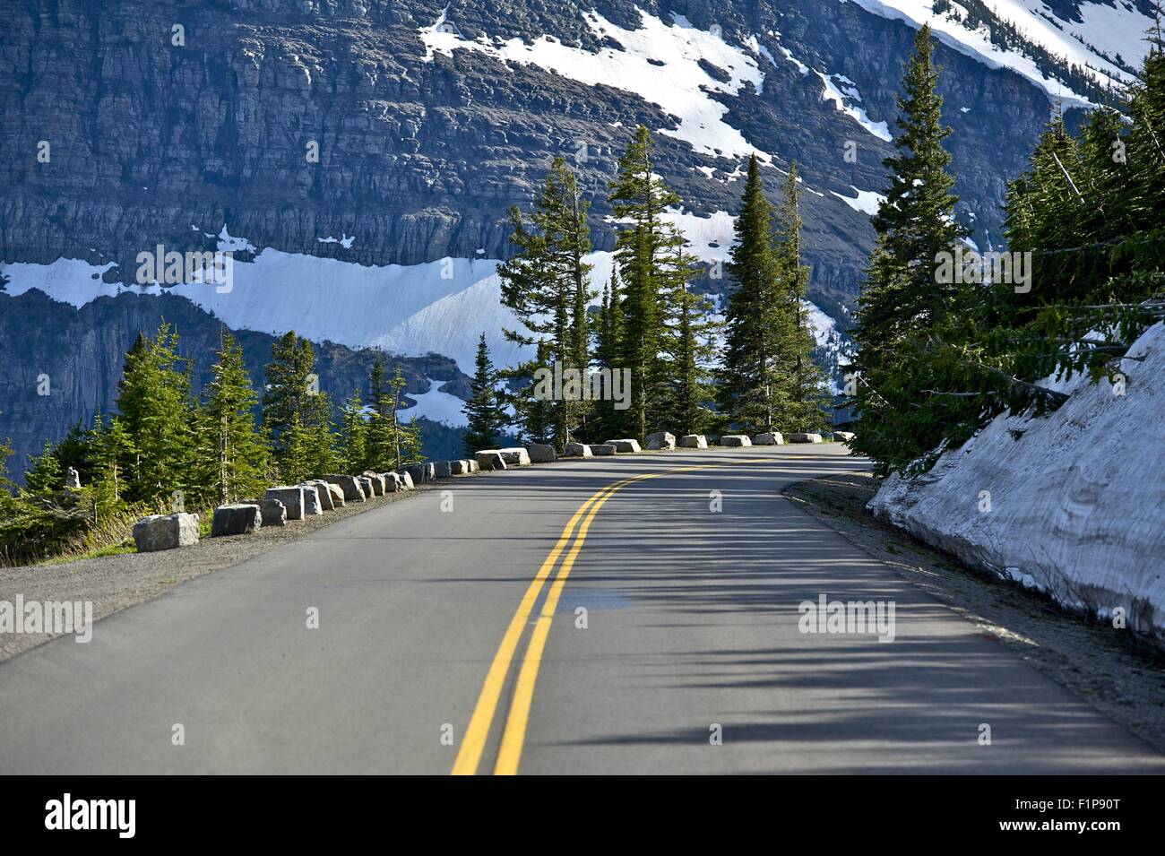 Bergstraße - fahren durch Montana State, USA. Rocky Mountains. Stockfoto