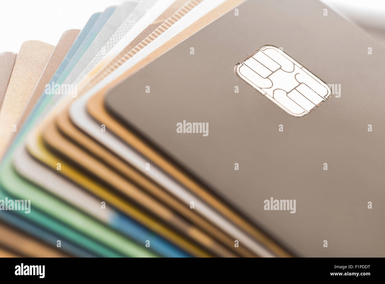 Kreditkarten, Computer Bild. Stockfoto