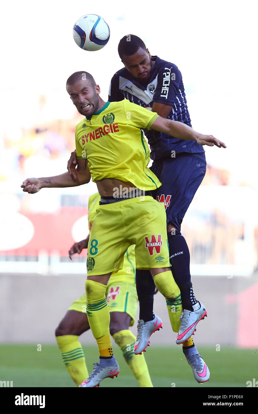 Lucas Deaux/Isaac Kiese Thelin - 30.08.2015 - Bordeaux/Nantes - 4eme Journee de Ligue 1. Foto: Manuel Blondeau/Icon Sport Stockfoto