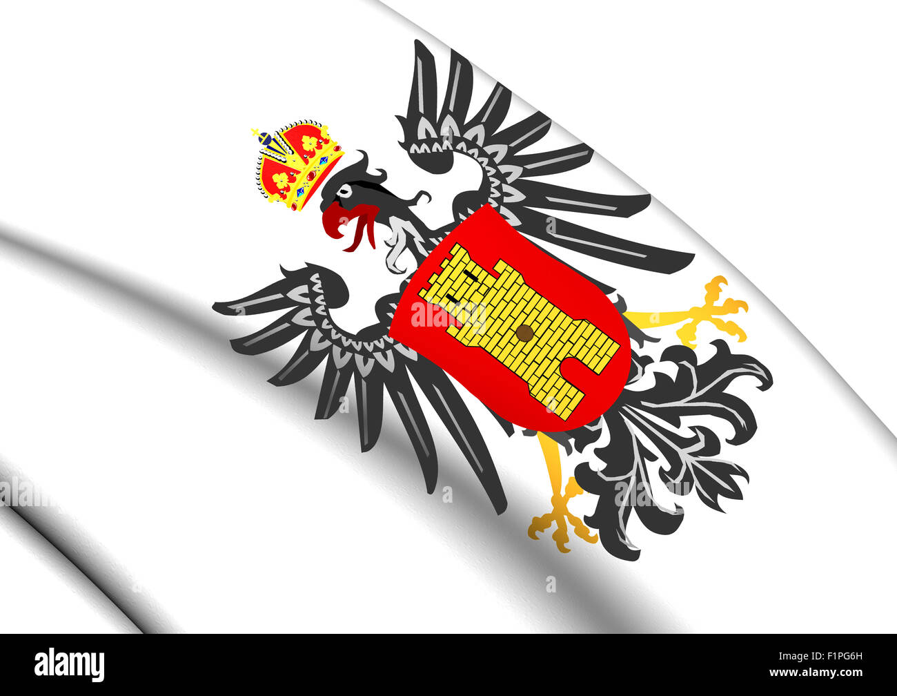 Wappen von Middelburg, Niederlande. Hautnah. Stockfoto