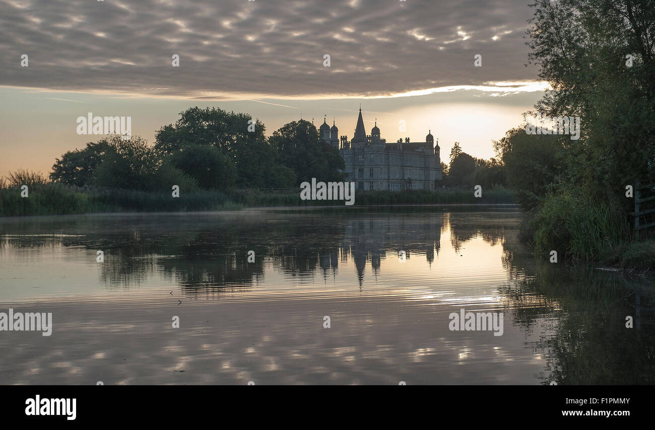 Stamford, UK. 6. September 2015. Burghley House am Morgen des letzten Tages der Land Rover Burghley Horse Trials 2015 Credit: Stephen Bartholomäus/Alamy Live News Stockfoto