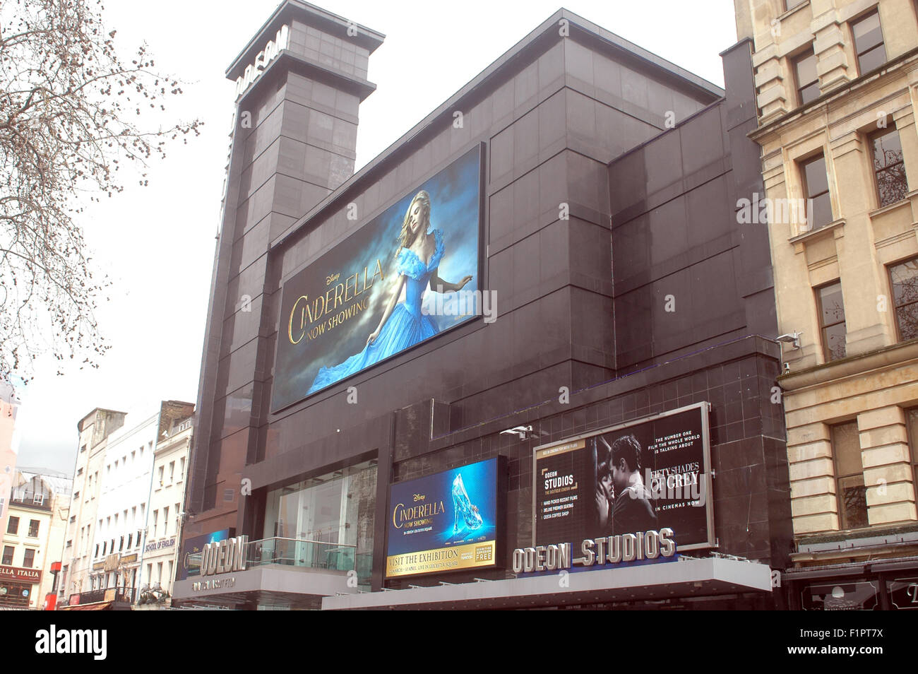 London, UK, 3. April 2015, Cinderella spielt im Odeon Leicester Square. Stockfoto