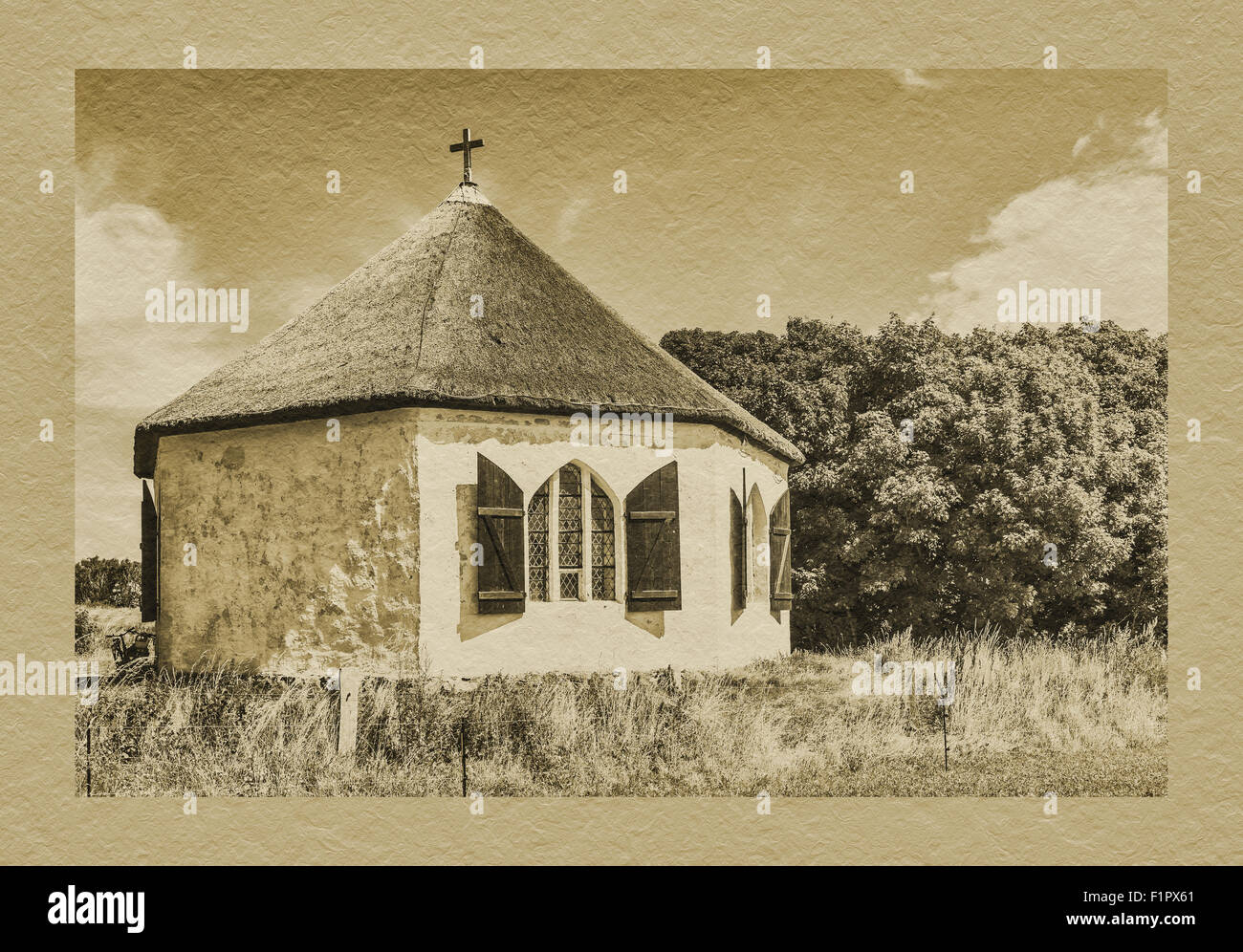 Die Kapelle im Fischerdorf Dorf Vitt, Insel Rügen, Ostsee, Mecklenburg-Western Pomerania, Deutschland, Europa Stockfoto