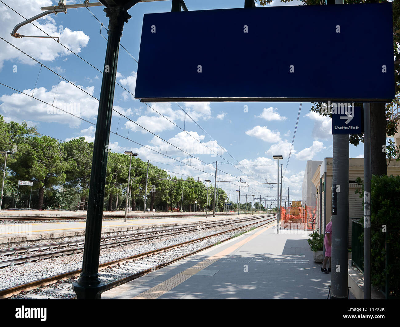 Bahnhof Bahnhof von Fasano (Italien) Stockfoto