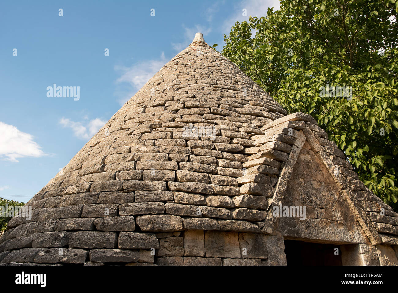 Trulli: typische Behausung von Apulien Stockfoto