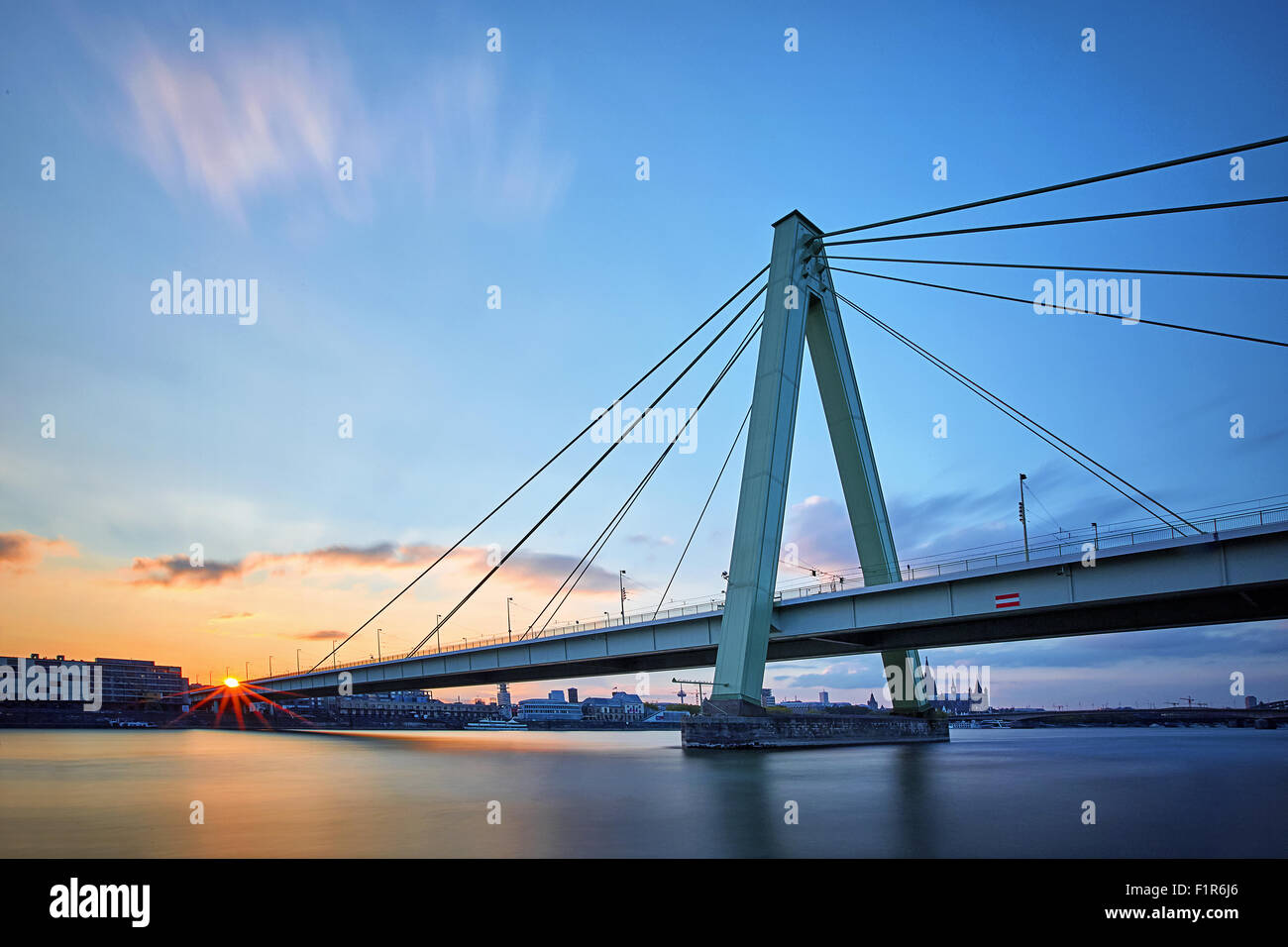 Severinsbrucke, Köln, Deutschland Stockfoto