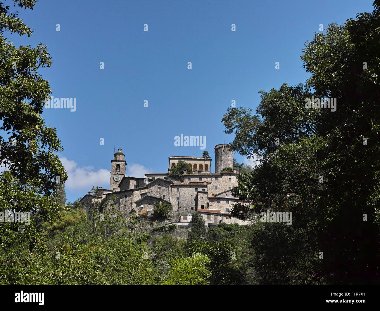 Stefano. Schönes Dorf beliebt bei Expats aus dem Vereinigten Königreich. Stockfoto