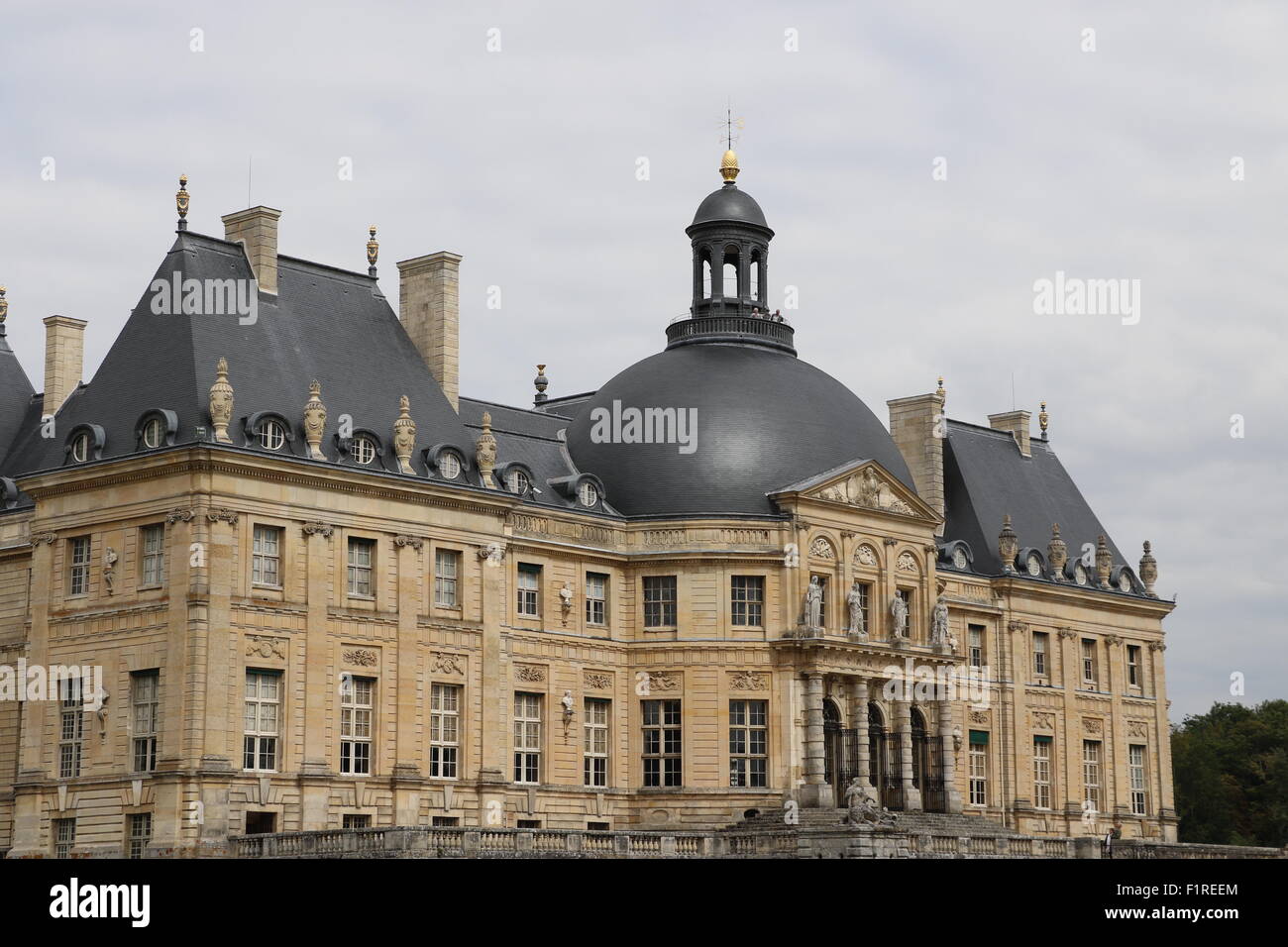 Der Palast von Vaux-le-Vicomte in Frankreich Stockfoto