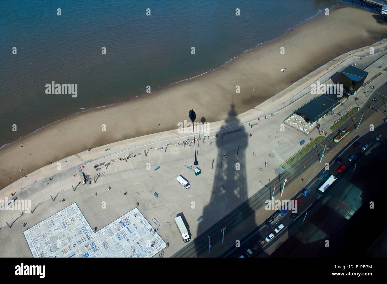 Blick vom Blackpool Tower Stockfoto
