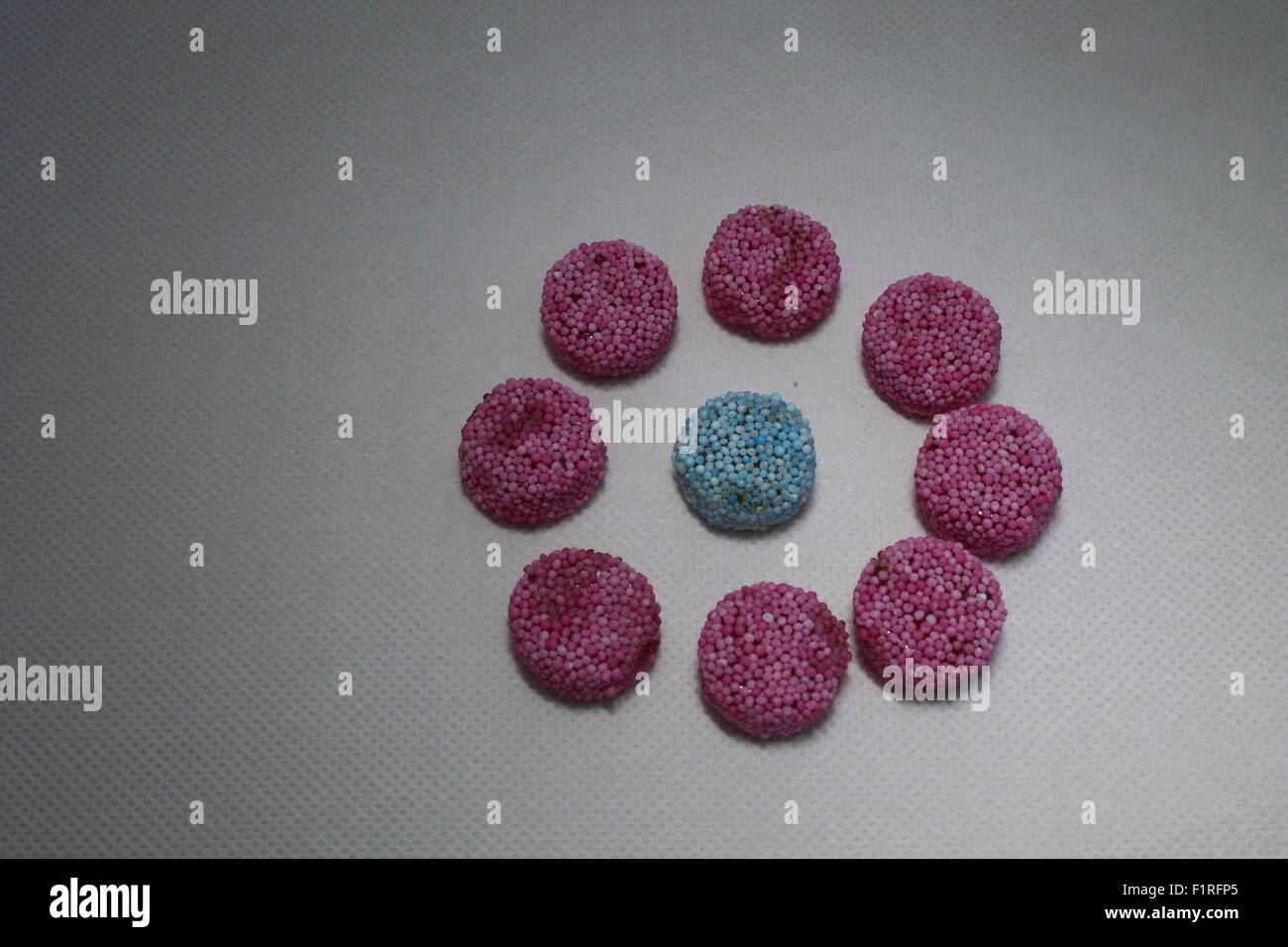 Liquorice allsorts Stockfoto