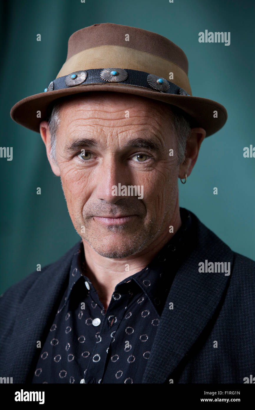Mark Rylance, der englische Schauspieler beim Edinburgh International Book Festival 2015. Edinburgh, Schottland. 22. August 2015 Stockfoto