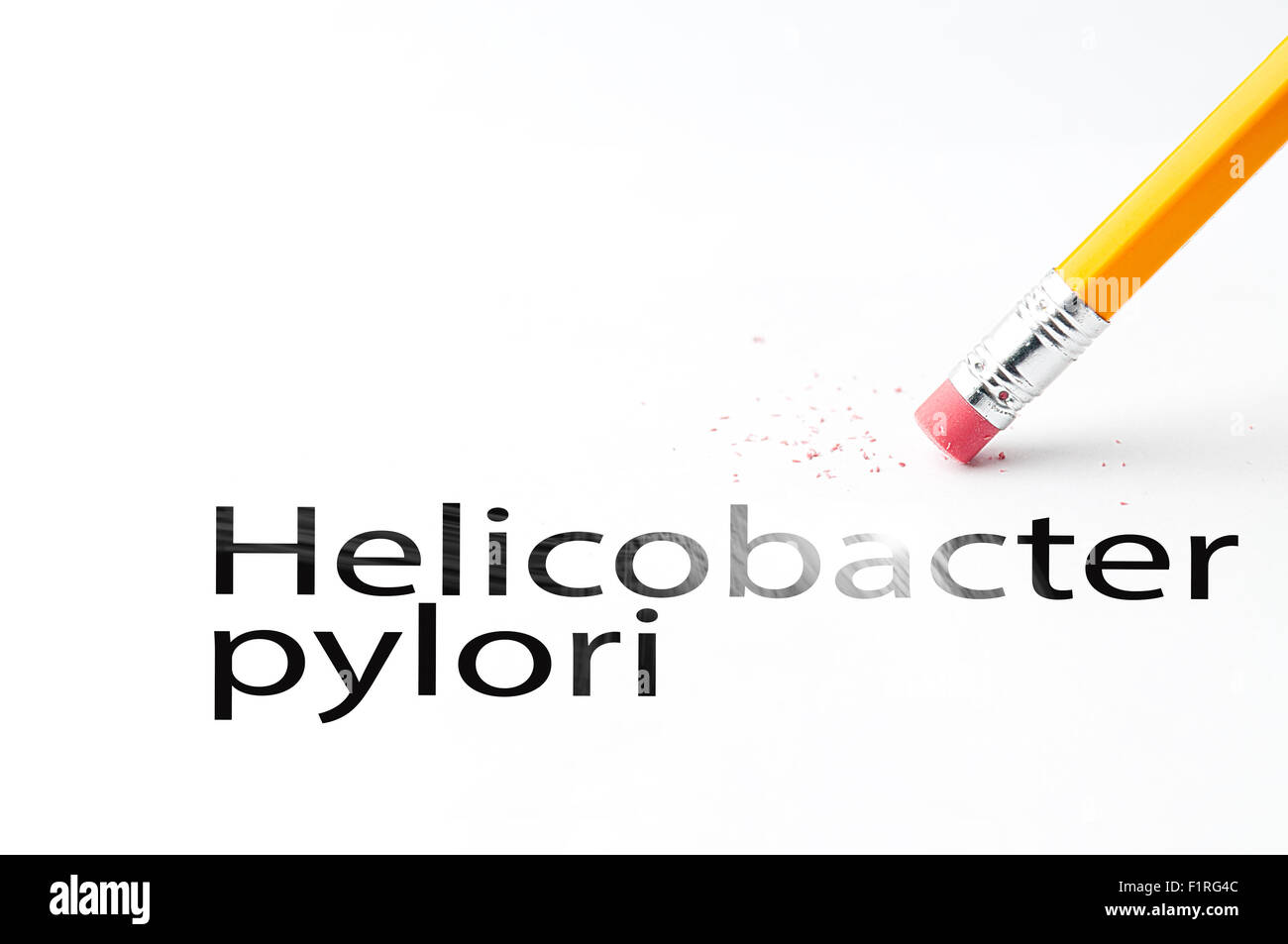 Bleistift mit Radiergummi Stockfoto