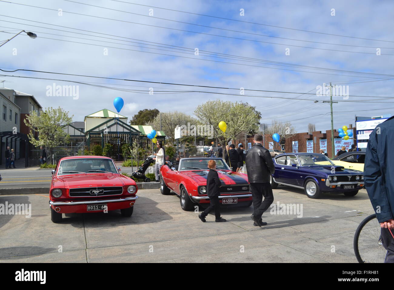 Eine Oldtimer-Show in Melbourne, Australien Stockfoto