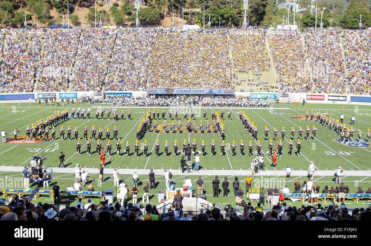 Berkeley USA ca. 05. Sep, 2015. Grambling State Band während der NCAA Football-Spiel zwischen Grambling State Tigers und die California Golden Bears 14-73 verlor im Memorial Stadium Berkeley Kalifornien Thurman James/CSM/Alamy Live News Stockfoto