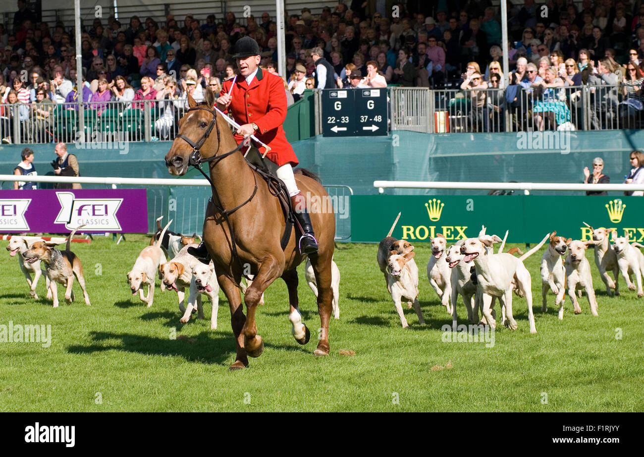 England Stamford Lincolnshire 4. September 2015; Springprüfung in der Hauptausstellung Boden Credit: Clifford Norton/Alamy Live News Stockfoto